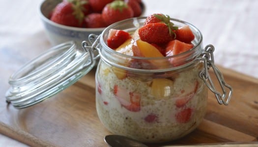Health Buzz: Quinoa Porridge with Peach and Strawberry