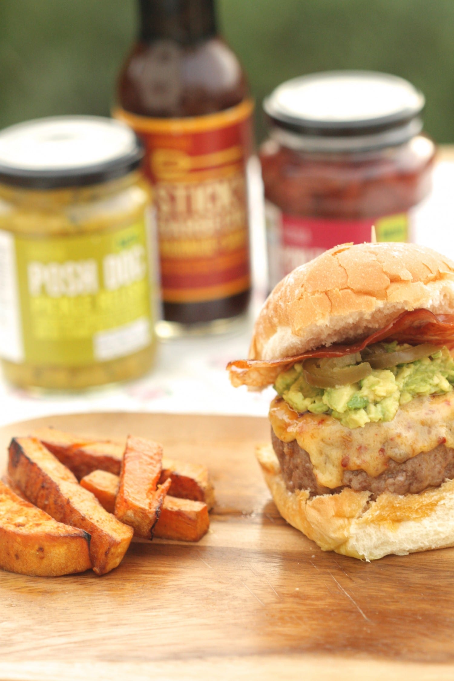 Something for the Weekend: The Ultimate Burger with Sweet Potato Fries