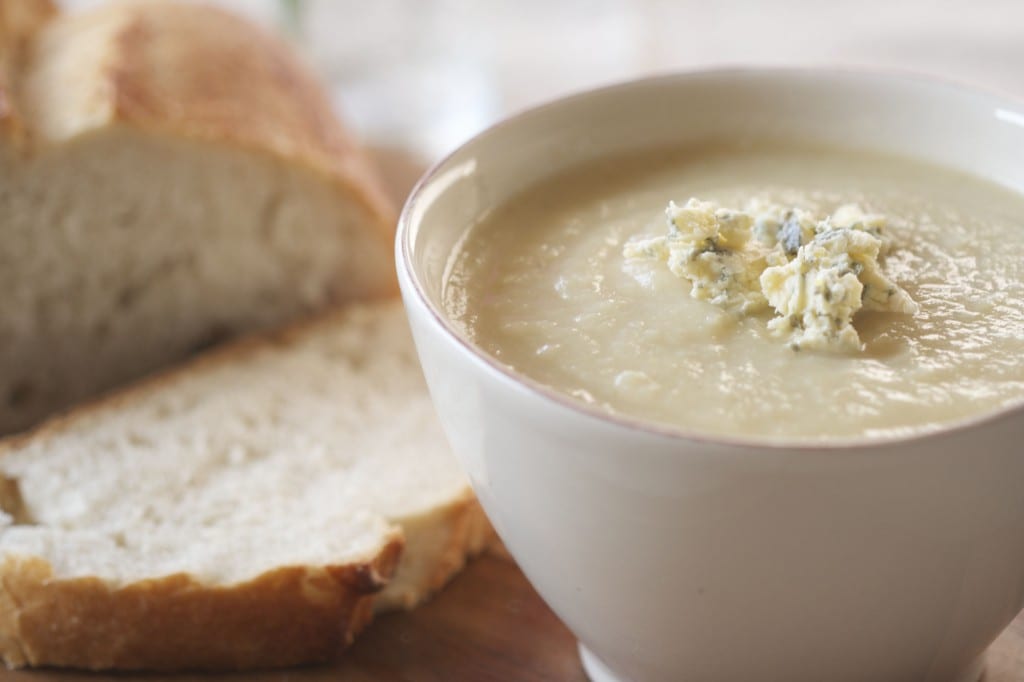 celeriac and blue cheese soup