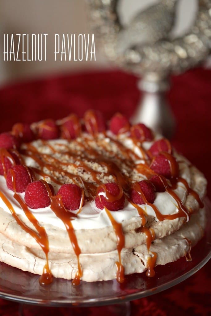 Hazelnut Pavlova recipe