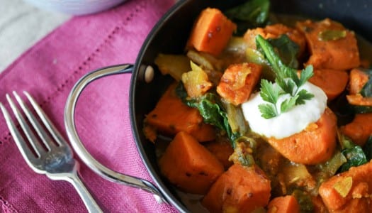 Recipe: Sweet Potato and Spinach Curry