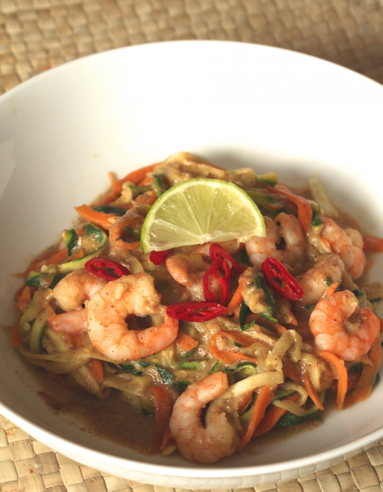 Prawn Satay Zoodles Gourmet Grazing